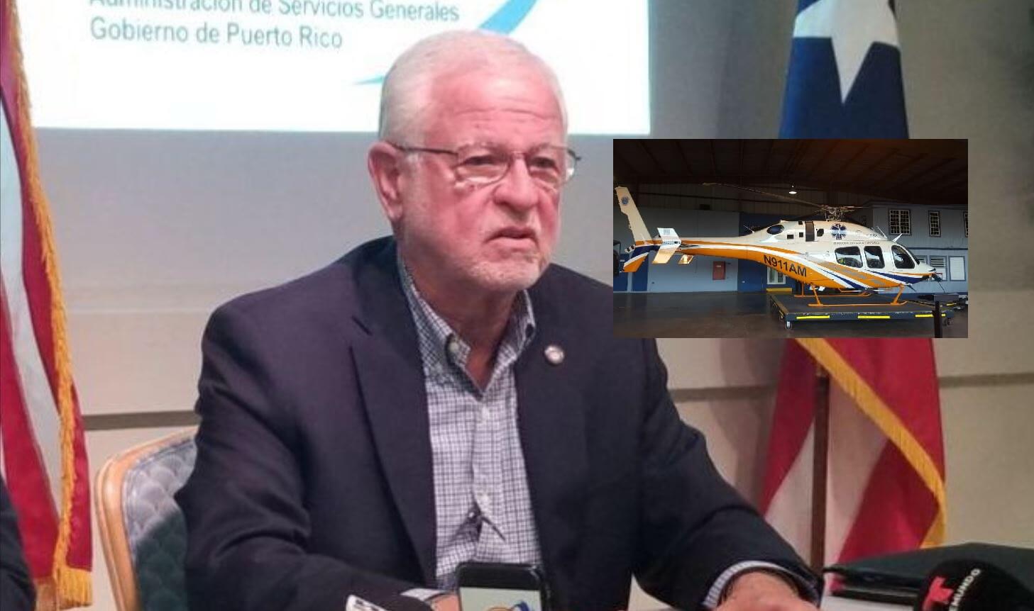 Pesquera descubrió hoy que helicóptero no tiene permiso para transportar civiles