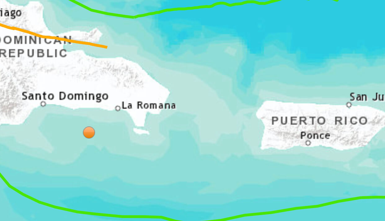 Reportan temblor en República Dominicana