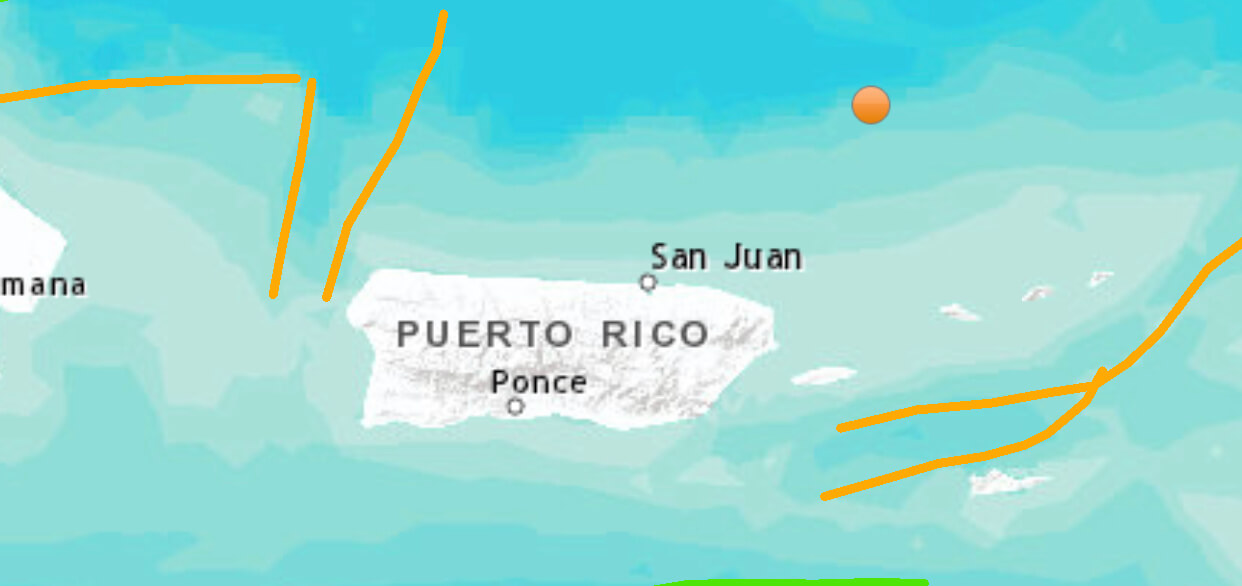 Ocurre sismo de 4.4 al norte de Culebra
