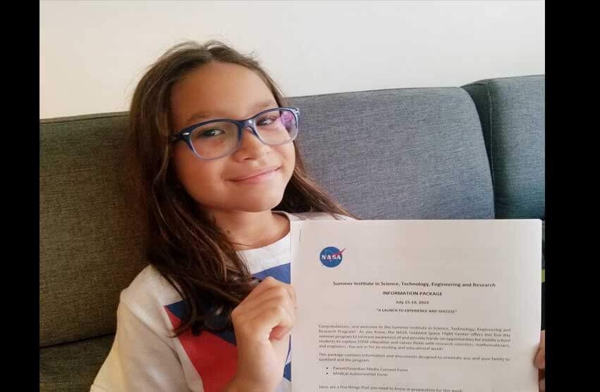 Niña boricua entre las 30 escogidas para un programa en NASA