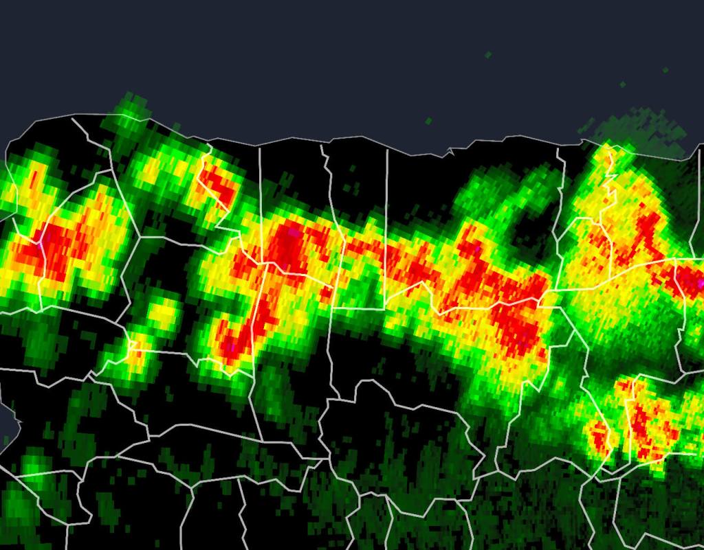 Emiten alerta especial: vientos de 40MPH, posible granizo y nubes embudo
